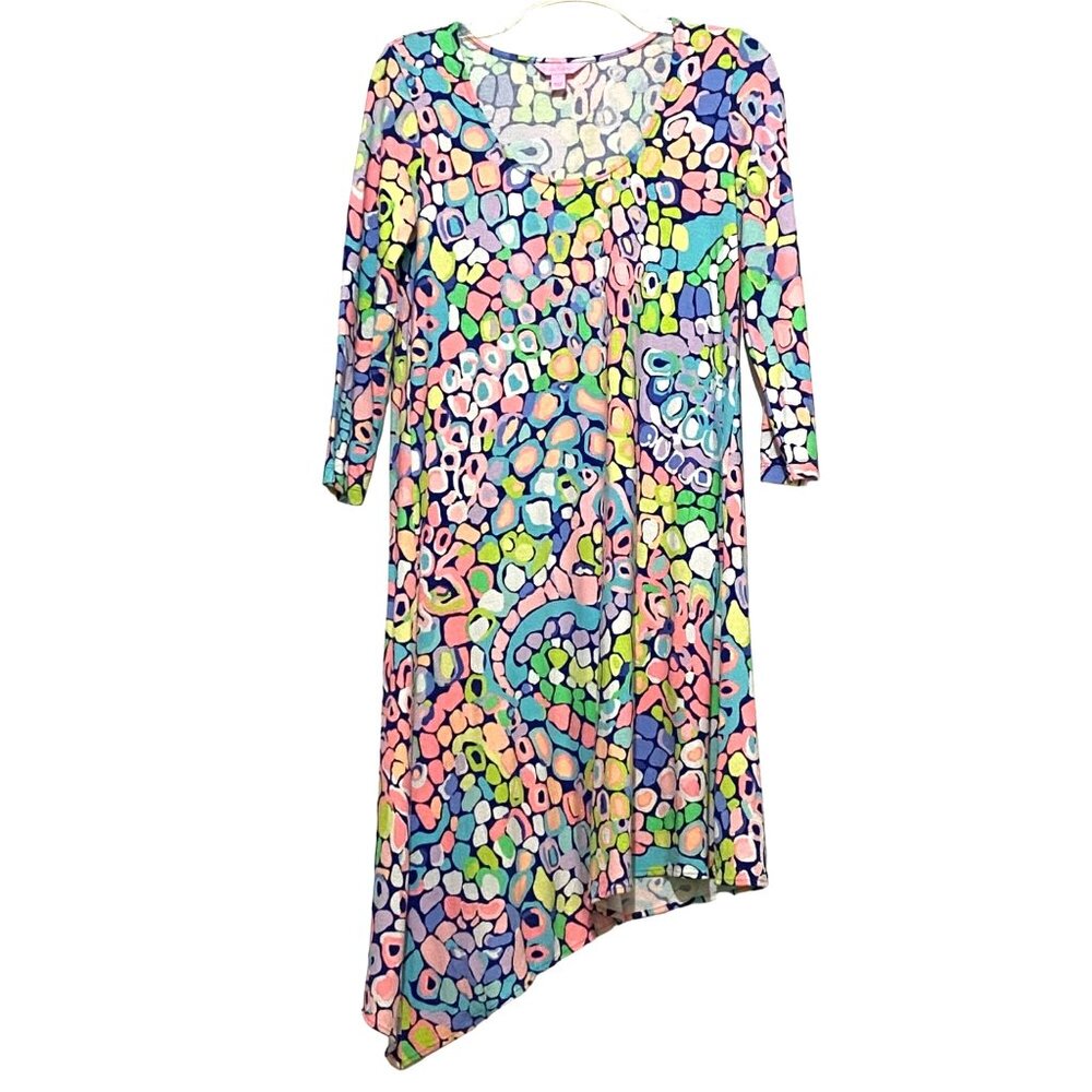 Lilly Pulitzer Ariana Gypsy Jungle Swing Dress S Resort Wear Preppy Coastal Boho